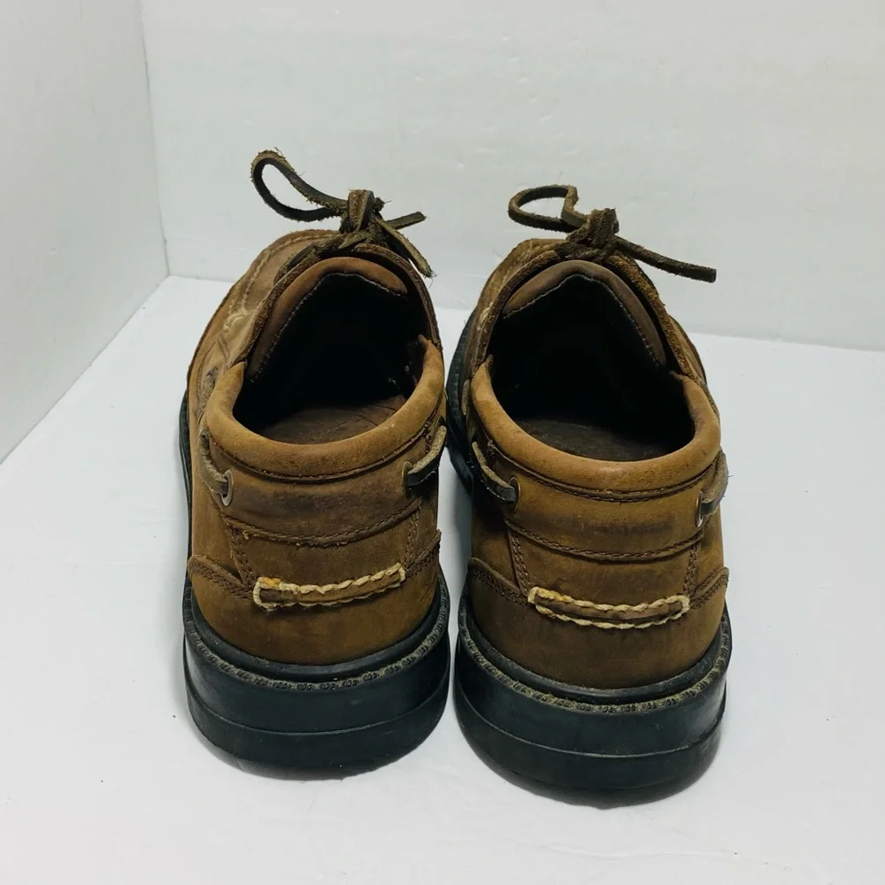 Lee Amazonas men's boat shoes Sz 9M Real Leather Brown Excellent condition